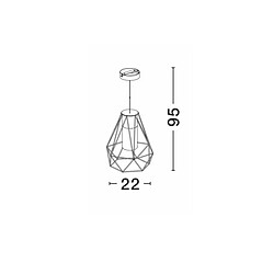 NOVA LUCE Suspensions Extérieure ISIDORA Noir E27 18 W