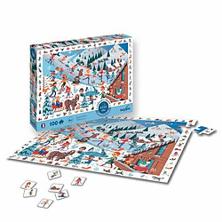 Ludendo Puzzle 100 pièces cherche et trouve Hiver