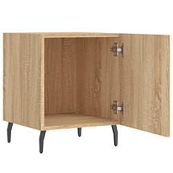 Acheter vidaXL Table de chevet chêne sonoma 40x40x50 cm bois d’ingénierie