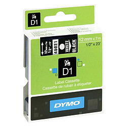 Ruban Laminé pour Etiqueteuses Dymo D1 45021 LabelManager™ Blanc 12 mm Noir (5 Unités)