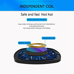 Wewoo Chargeur sans fil pour l'pour iPhone, Galaxy, le Huawei, Xiaomi, LG, HTC et d'autres téléphones intelligents standard de QI sans intelligent de de Q10, soutenant la charge rapide, pas cher