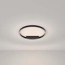 MAYTONI Plafonnier semi-encastré LED moderne intégré noir, 60cm, 4000K 