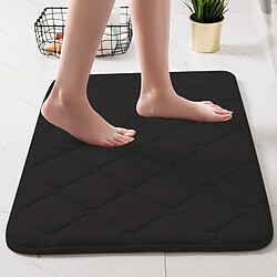 LUUCOZK Tapis de bain antidérapants absorbants à séchage rapide, tapis de décoration de salle de bain, motif 7-noir-50x80cm 