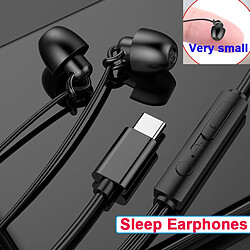 GUPBOO pièces écouteurs de sommeil 3.5mm type-c écouteurs intra-auriculaires écouteurs en Silicone écouteurs antibruit casque de sommeil 