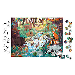 Avis Juratoys-Janod Puzzle Cherche et Trouve Les empreintes 81 pieces WWF