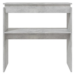 Avis vidaXL Table console Gris béton 80x30x80 cm Aggloméré