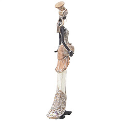 Avis Figurine Décorative Alexandra House Living Blanc Doré Plastique Africaine 12 x 14 x 45 cm