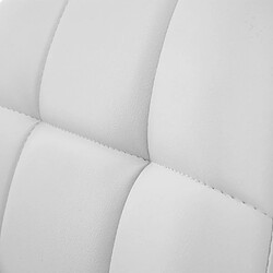 Decoshop26 6x chaises de salle à manger en synthétique blanc pied chromé pivotant CDS04625 pas cher