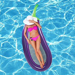 Acheter Wewoo Bouée Bague de natation gonflable en forme d'aubergine en d'aubergine, gonflée Taille: 265 x 105cm