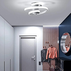 Avis Stoex Plafonnier Led Design en Spirale Lampe de Plafond Moderne Blanc Lustre Nordique Blanc Froid Simple Luminaire Plafonnier Créatif