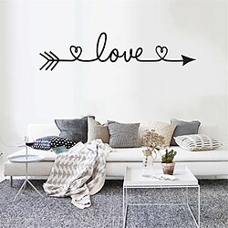 Wewoo Sticker mural 2 PCS LOVE Motif DIY Famille Maison Décoratif Amovible Stickers Muraux