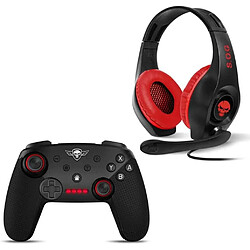 Pack PGM pour Nintendo Switch avec Casque Pro NH5 et manette Pro Gamer Turbo