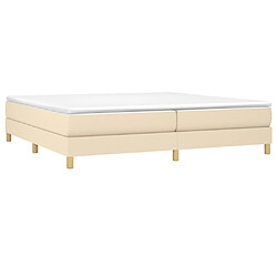 Avis Sommier à lattes,Cadre à lattes de lit pour Adulte Crème 200x200 cm Tissu -MN53825