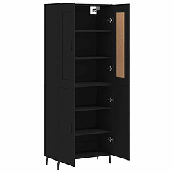 Acheter Maison Chic Buffet,Meuble de Rangement,commode pour salon,Cuisine Noir 69,5x34x180 cm Bois d'ingénierie -MN59526