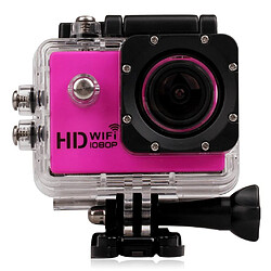 Yonis Caméra sport waterproof + SD 16Go Caméra Wifi Sport Embarquée Plongée Caisson Caméscope 12Mp Full HD 1080P Rose + SD 16Go YONIS