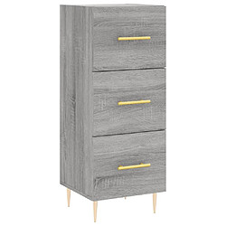 Maison Chic Buffet,Meuble de Rangement,commode pour salon,Cuisine Sonoma gris 34,5x34x90 cm Bois d'ingénierie -MN35904