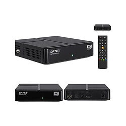 Optex Décodeur TNT 4k BOX - DVB-T2 HEVC Réception de qualité, enregistrement programme, chaînes gratuites HAUTE QUALITE