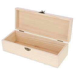 Avis Boîte de Rangement Rectangle Coffret en Bois Boîte de Stockage Bibelot - 25x9.5x6.5cm