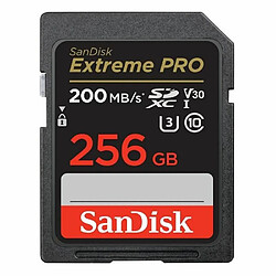 Carte Mémoire SD Sandisk Extreme Pro 256Go 256g R200Mb / W140Mb UHS-I V30