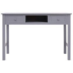 Avis vidaXL Bureau Gris 110 x 45 x 76 cm Bois