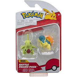 Jazwares Pokémon Figurine articulée Battle Pack - Feurigel & Larvita 