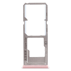 Wewoo 3 x Plateau pour carte SIM + pour Micro SD pour Vivo Y53 (or rose) 