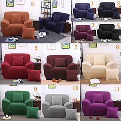 Spandex Sofa Canapé Couvercle Du Boîtier De Siège Slipcover Décor Noir