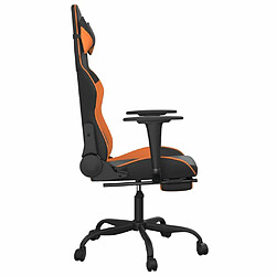 Acheter Maison Chic Chaise de jeu, Chaise gaming avec repose-pied, Fauteuil gamer,Chaise de Bureau Noir et orange Similicuir -GKD10765