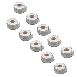 vhbw 10x kit d'étiquettes autocollant 25mmx 25mm pour imprimante d´équittettes Dymo LabelWriter 310, 320, 330, 330 Series, 330 Turbo, 400, 400 Turbo