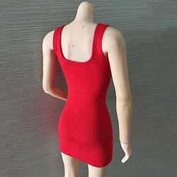 1/6 Paquet Robe De Gilet De Hanche Pour Figurine Féminine De 12 "rouge pas cher