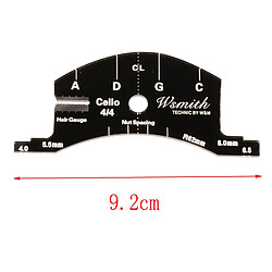 Outil De Réparation Multifonctionnel De Modèle De Moule De Pont De Violon 4-4 Violoncelle pas cher