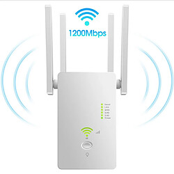 Répéteur Wifi 1200Mbps 802.11 AP Router Extender Signal Booster Range Noir