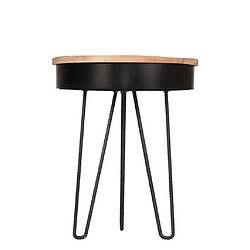 Avis LABEL51 Table d'angle Saria 44x53 cm Noir