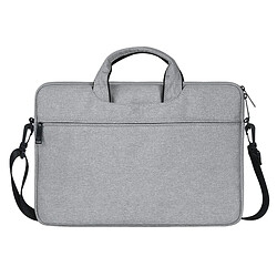 Wewoo Sacoche ST01S Oxford étanche en tissu Caché Bandoulière Portable Sac à pour ordinateur 14,1 pouces Gris clair 