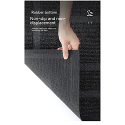 LUUCOZK Tapis de porte avant antidérapant pour entrée intérieure – Marron-60x120cm pas cher