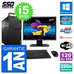 PC Tour Lenovo M700 Ecran 27" Intel i5-6500 RAM 32Go SSD 120Go Windows 10 Wifi · Occasion 