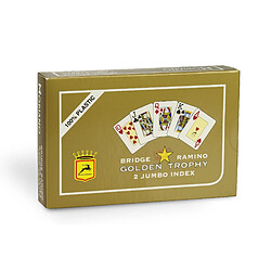 Modiano Pack 2 jeux Golden Trophy Poker Jumbo