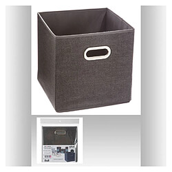 Atmosphera, Createur D'Interieur Boite de rangement pliable - 31 x 31 - Gris foncé