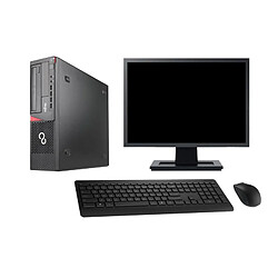 PC Fujitsu E920 DT Ecran 19" Intel G3220 RAM 16Go Disque 500Go Windows 10 Wifi - Occasion