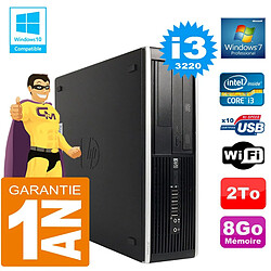 PC HP Compaq 8300 SFF Core I3-3220 Ram 8Go Disque 2 To Graveur DVD Wifi W7 - Occasion