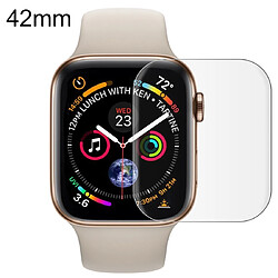 Wewoo Protecteur d'écran Full Cover pour Apple Watch 42mm Soft PET Film couv. Transparent 