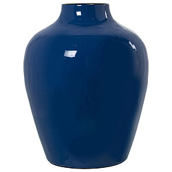 Vase Alexandra House Living Bleu foncé Métal 21 x 21 x 26 cm