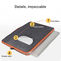 Wewoo Sacoche ordinateur 13,3 pouces de mode occasionnels polyester + sac en nylon pour portable en housse de couverture portable, MacBook, Samsung, Lenovo, Xiaomi, Sony, Dell, Chuwi, ASUS, HP noir pas cher