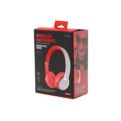 Casques Bluetooth avec Microphone Omega Freestyle FH0915GR Rouge Gris