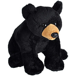 Wild Republic peluche ours de 20 cm noir 