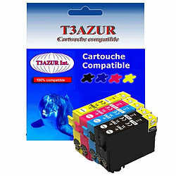 Lot de 5 cartouches d'encre compatibles Epson XP352, XP355, XP432 - T3AZUR Lot de 5 cartouches d'encre compatibles pour Epson XP352, XP355, XP432 - T3AZUR