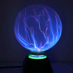 Goeco Lampe boule de plasma Lumière plasma magique 5 pouces Lampe globe statique Lumière bleue électrostatique tactile