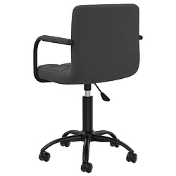 Acheter vidaXL Chaises pivotantes à manger lot de 2 noir velours