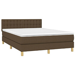 Avis Sommier à lattes,Cadre à lattes de lit pour Adulte matelas et LED Marron foncé 140x200 cm -MN89263