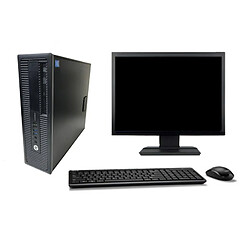 PC HP 800 G1 Ecran 19" Core i5-4570 RAM 16Go Disque 1To Windows 10 Wifi - Occasion